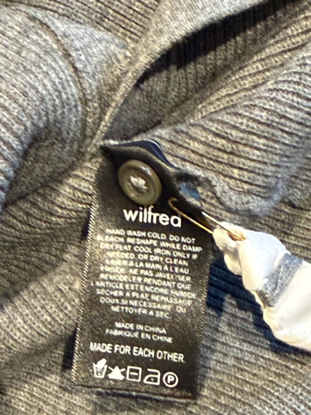 WILFRED ARITZIA COVE DRESS RIBBED KNIT POLO SWEATER DRESS - Picture 9 of 14